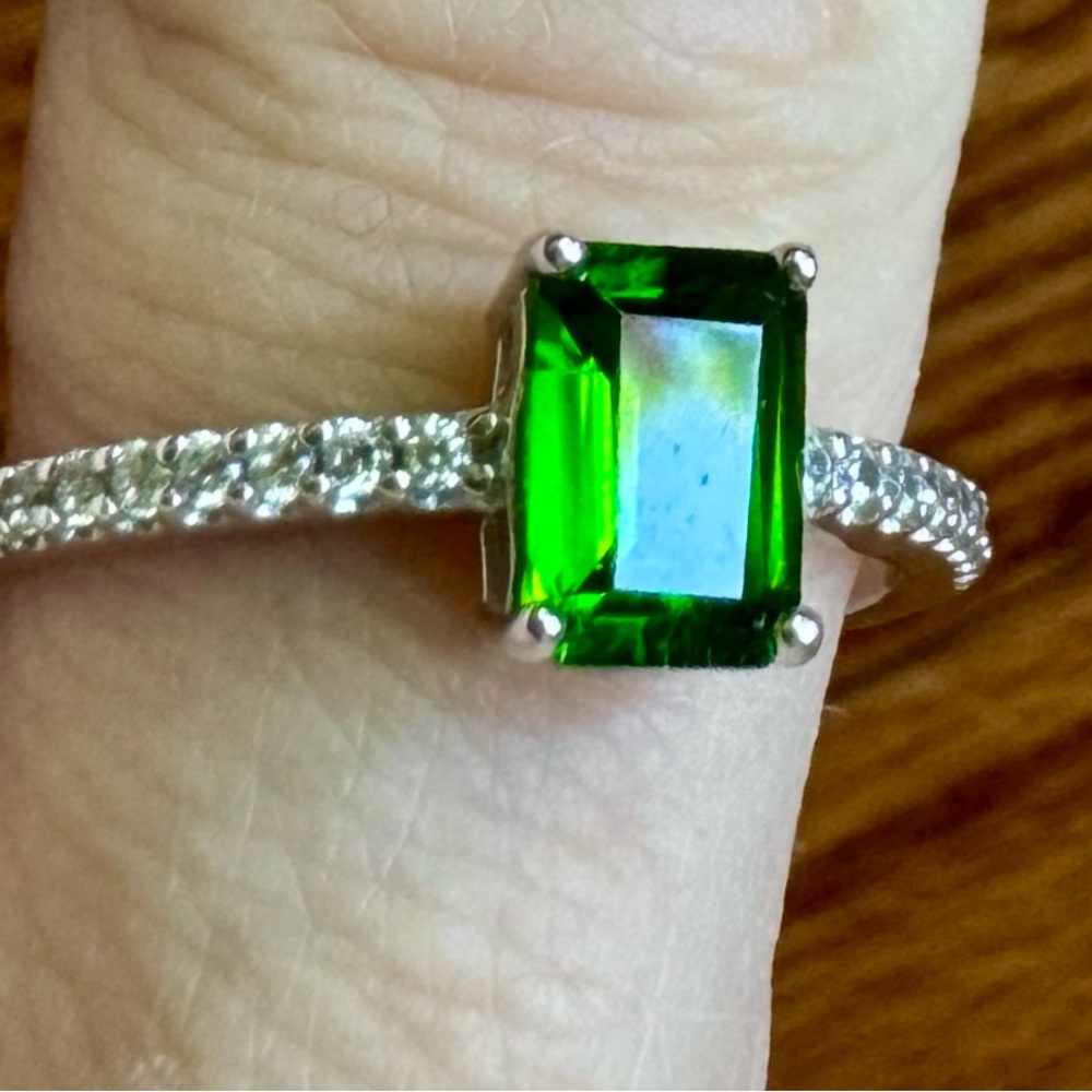 Chrome Diopside Sterling Silver Ring